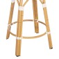 ΣΚΑΜΠΟ ΑΛΟΥΜΙΝΙΟΥ ΜΕΣ.ΥΨΟΥΣ CHINO HM6286.05 BAMBOO LOOK & TEXTILENE ΜΠΛΕ 43x43x65Υεκ