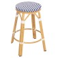 ΣΚΑΜΠΟ ΑΛΟΥΜΙΝΙΟΥ ΜΕΣ.ΥΨΟΥΣ CHINO HM6286.05 BAMBOO LOOK & TEXTILENE ΜΠΛΕ 43x43x65Υεκ