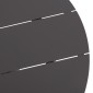 ΤΡΑΠΕΖΙ ΣΤΡΟΓΓΥΛΟ ΑΛΟΥΜΙΝΙΟΥ HIGER HM6289.01 ΓΚΡΙ Φ90x74Yεκ.