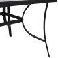 ΤΡΑΠΕΖΙ BRUNO 150X90Χ72Υεκ. ΜΕΤΑΛΛΙΚΟ ΜΑΥΡΟ ΜΕ ΓΥΑΛΙΝΗ ΕΠΙΦΑΝΕΙΑ HM5145.03