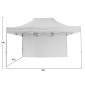 GAZEBO ΕΠΑΓΓΕΛΜΑΤΙΚΟ ΒΑΡΕΩΣ ΤΥΠΟΥ CRESSEN HM6306 ΠΤΥΣΣΟΜΕΝΟ ΑΛΟΥΜΙΝΙΟΥ 3x4,5x3,4Y