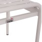 ΣΚΑΜΠΟ ΑΛΟΥΜΙΝΙΟΥ RACHEL HM6340.02 ΛΕΥΚΟ 45x45x46Υεκ.