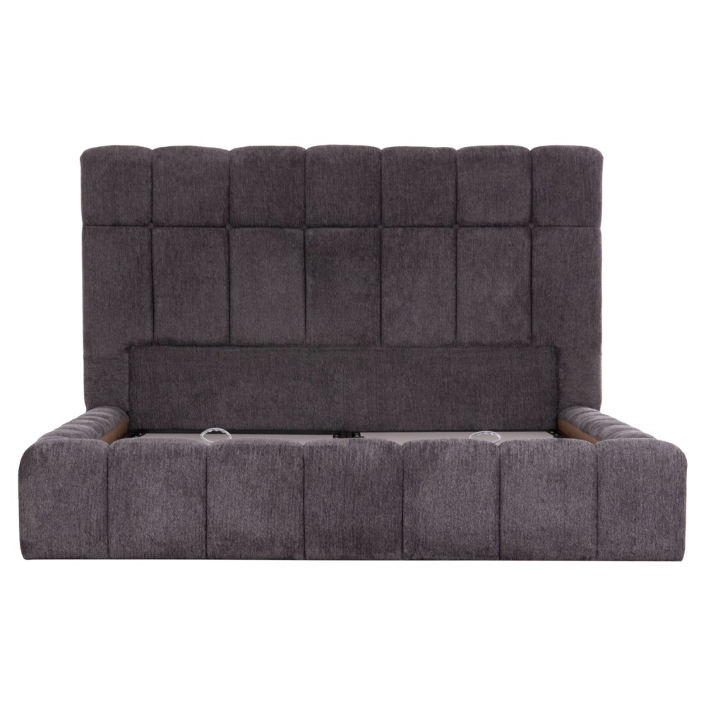 ΚΡΕΒΑΤΙ RAMON ΜΕ ΑΠΟΘ. ΧΩΡΟ HM720.10 ΥΦΑΣΜΑ TEDDY ΜΠΕΖ-ΓΙΑ ΣΤΡΩΜΑ 160x200εκ