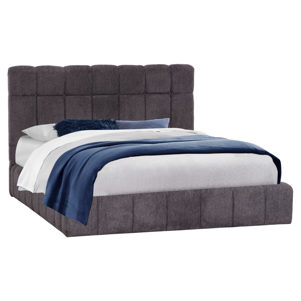 ΚΡΕΒΑΤΙ RAMON ΜΕ ΑΠΟΘ. ΧΩΡΟ HM720.10 ΥΦΑΣΜΑ TEDDY ΜΠΕΖ-ΓΙΑ ΣΤΡΩΜΑ 160x200εκ