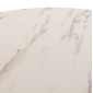 ΤΡΑΠΕΖΙ ΤΡΑΠΕΖΑΡΙΑΣ ROLLO HM9421.11 ΣΤΡΟΓΓΥΛΟ WHITE MARBLE Φ90x74Υεκ.