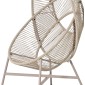 ΠΟΛΥΘΡΟΝΑ-ΦΩΛΙΑ RULER HM6506.02 ΜΟΚΑ ΜΕΤΑΛΛΟ-P.E.RATTAN--ΓΚΡΙ ΜΑΞΙΛΑΡΙΑ 90x85x154Υεκ