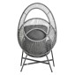 ΠΟΛΥΘΡΟΝΑ-ΦΩΛΙΑ RULER HM6506.01 ΓΚΡΙ ΜΕΤΑΛΛΟ-P.E.RATTAN-ΜΑΞΙΛΑΡΙΑ 90x85x154Υεκ