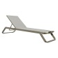 ΞΑΠΛΩΣΤΡΑ ΑΛΟΥΜΙΝΙΟΥ MARIMAR HM6562.03 ΣΚΕΛΕΤΟΣ TAUPE & TEXTILENE ΜΠΕΖ 220x67.5x31.5Υεκ