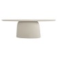 ΤΡΑΠΕΖΙ ΤΡΑΠΕΖΑΡΙΑΣ ΟΒΑΛ BRECCAN HM6577.02 ΜΠΕΖ FIBER CEMENT 240x100x75Υεκ.