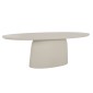 ΤΡΑΠΕΖΙ ΤΡΑΠΕΖΑΡΙΑΣ ΟΒΑΛ BRECCAN HM6577.02 ΜΠΕΖ FIBER CEMENT 240x100x75Υεκ.