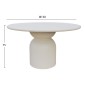 ΤΡΑΠΕΖΙ ΤΡΑΠΕΖΑΡΙΑΣ ΣΤΡΟΓΓΥΛΟ KAZVIN HM6582.02 ΜΠΕΖ FIBER CEMENT Φ130x75Υεκ