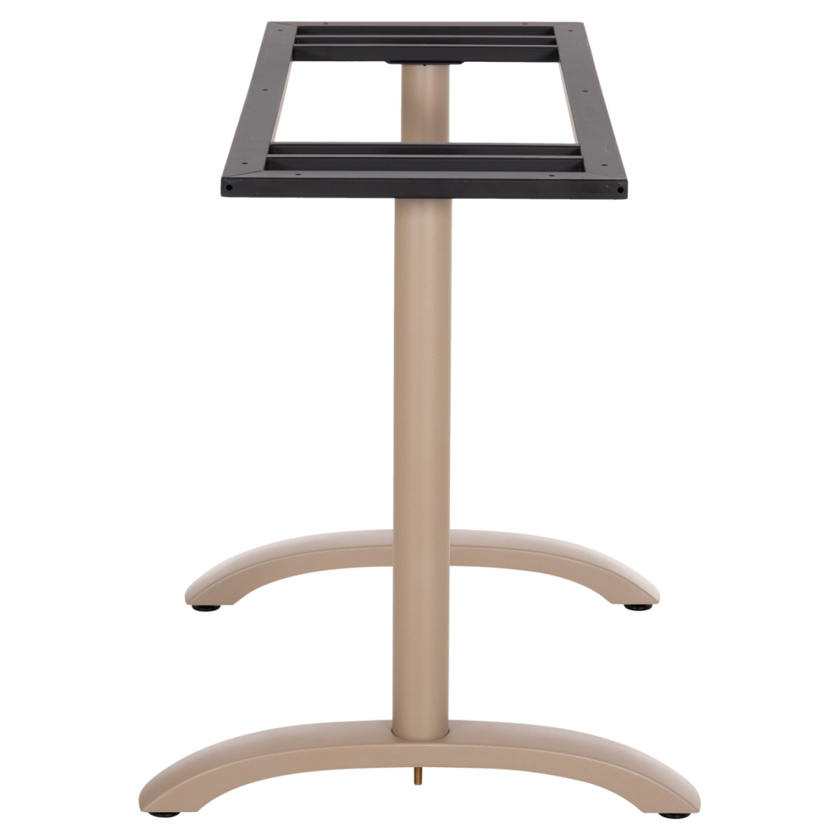 ΒΑΣΗ ΤΡΑΠΕΖΙΟΥ ΑΛΟΥΜΙΝΙΟΥ ΔΙΣΤΗΛΗ HM461.25 CAPPUCINO ΜΕ ΡΕΓΟΥΛΑΤΟΡΟΥΣ 100Χ60Χ73Υεκ.