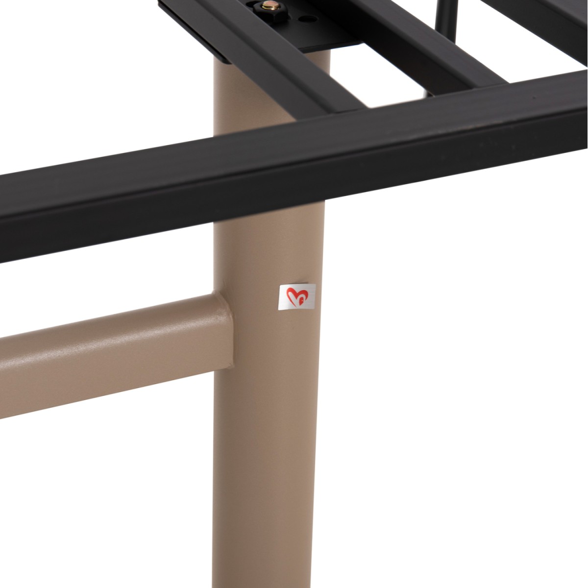 ΒΑΣΗ ΤΡΑΠΕΖΙΟΥ ΑΛΟΥΜΙΝΙΟΥ ΔΙΣΤΗΛΗ HM461.25 CAPPUCINO ΜΕ ΡΕΓΟΥΛΑΤΟΡΟΥΣ 100Χ60Χ73Υεκ.