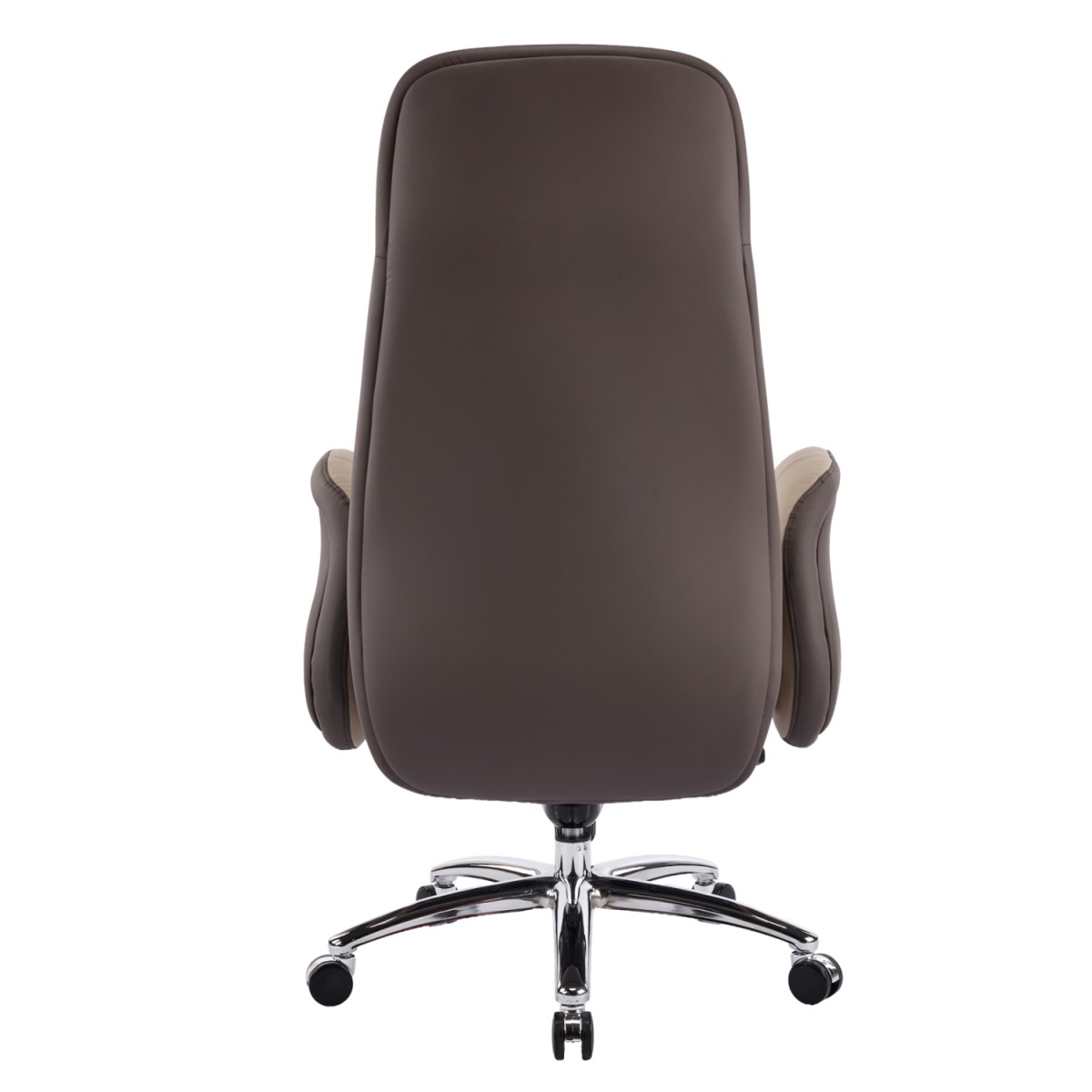 ΚΑΡΕΚΛΑ ΓΡΑΦΕΙΟΥ DRAMON HM18356.02 ΜΠΕΖ-ΚΑΦΕ PU ΔΕΡΜΑ--ΒΑΣΗ ΧΡΩΜΙΟΥ 66x70x132.5Υεκ