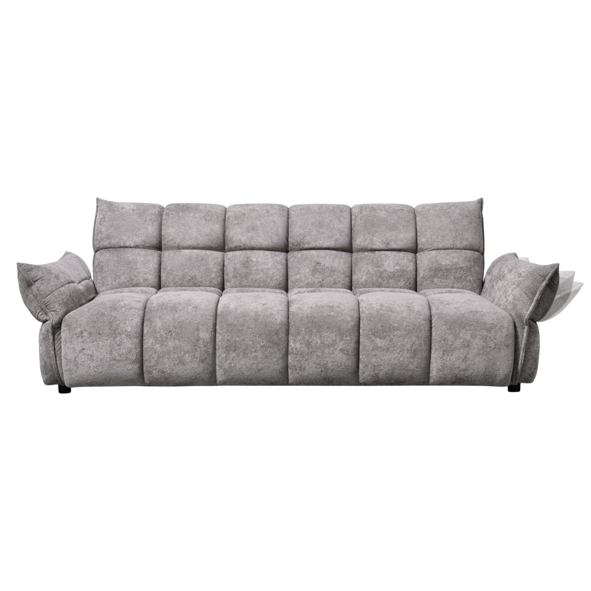 ΚΑΝΑΠΕΣ ΚΡΕΒΑΤΙ MELU HM3314.01 ΓΚΡΙ ΥΦΑΣΜΑ--ΚΑΘΙΣΜΑ POCKET SPRINGS 240-250x90x85Υεκ.