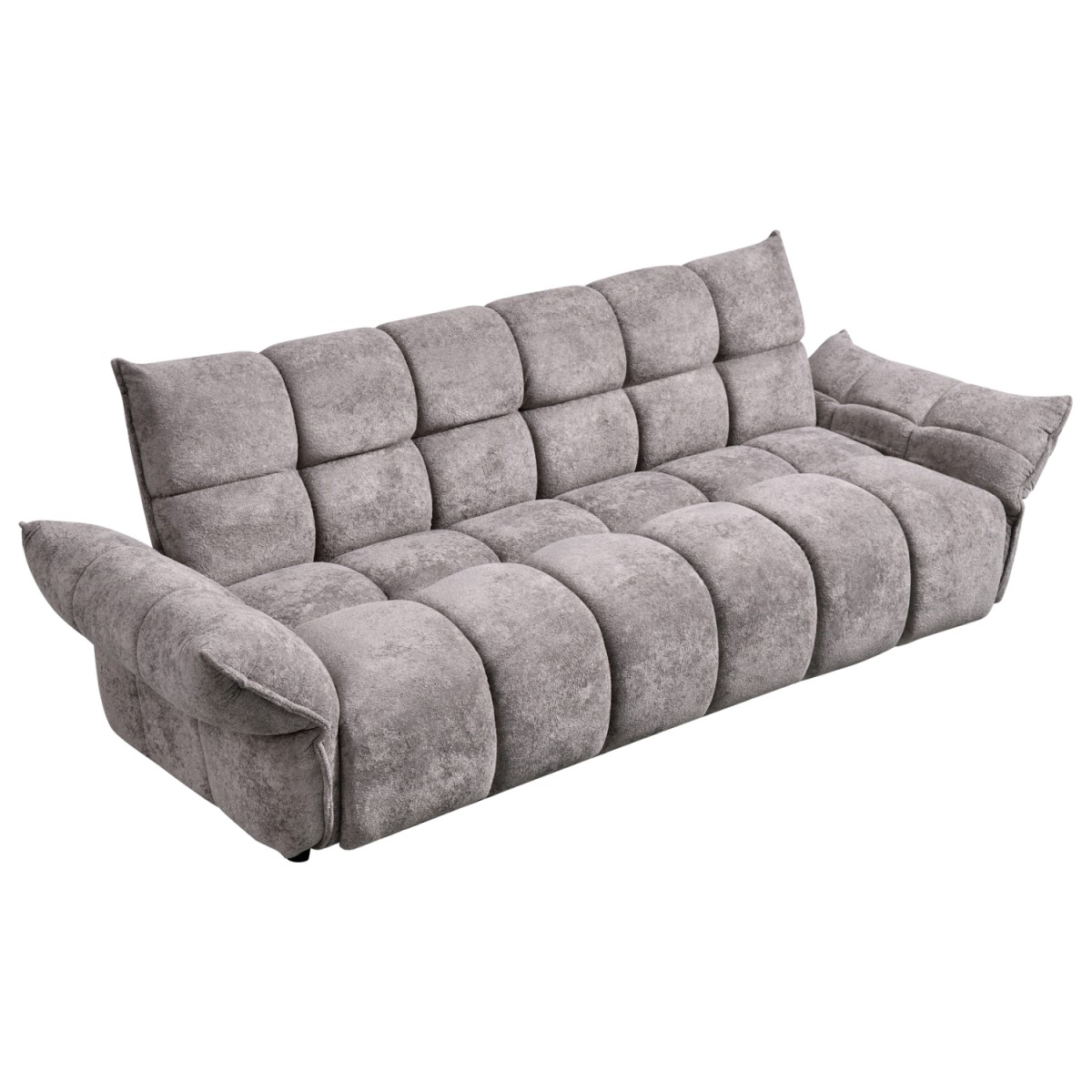 ΚΑΝΑΠΕΣ ΚΡΕΒΑΤΙ MELU HM3314.01 ΓΚΡΙ ΥΦΑΣΜΑ--ΚΑΘΙΣΜΑ POCKET SPRINGS 240-250x90x85Υεκ.