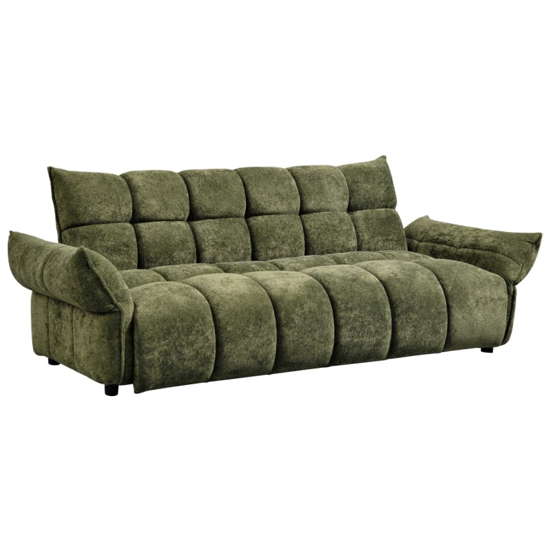 ΚΑΝΑΠΕΣ ΚΡΕΒΑΤΙ MELU HM3314.03 ΠΡΑΣΙΝΟ ΥΦΑΣΜΑ--ΚΑΘΙΣΜΑ POCKET SPRINGS 245x90x85Υεκ