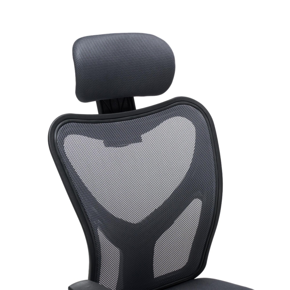 ΚΑΡΕΚΛΑ ΓΡΑΦΕΙΟΥ CUORE HM1207.02 ΜΑΥΡΟΣ ΣΚΕΛΕΤΟΣ-ΓΚΡΙ MESH 63x61x125Υεκ