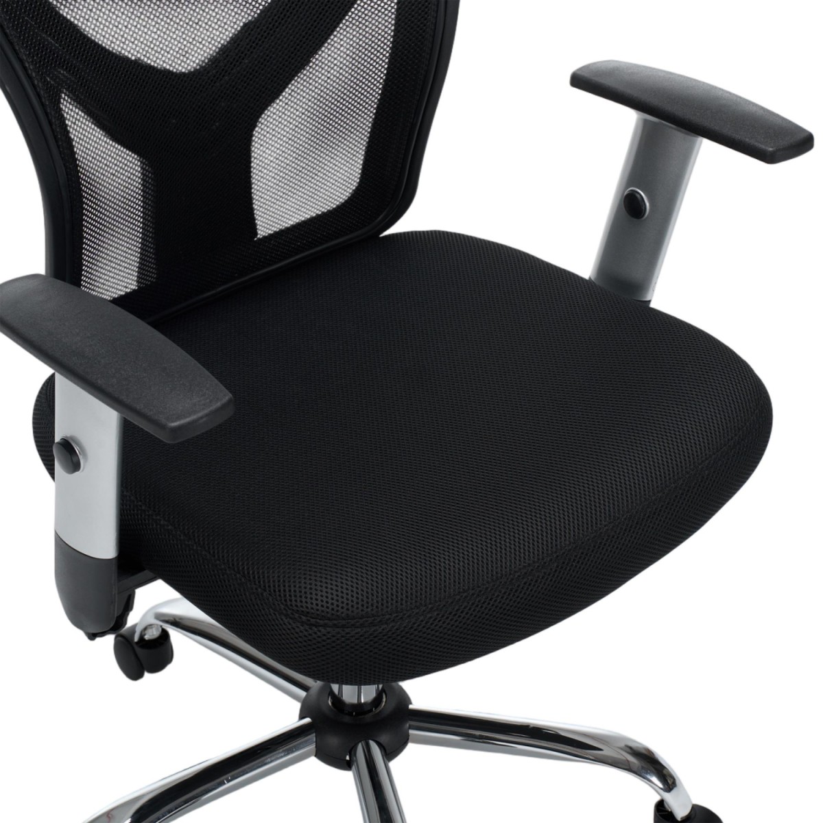 ΚΑΡΕΚΛΑ ΓΡΑΦΕΙΟΥ CUORE HM1207.01 ΜΑΥΡΟΣ ΣΚΕΛΕΤΟΣ-ΜΑΥΡΟ MESH 63x61x125Υεκ