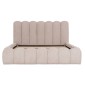 ΚΡΕΒΑΤΙ ΔΙΠΛΟ MARIUS HM759.03 ΜΠΕΖ CHENILLE ΥΦΑΣΜΑ-- ΓΙΑ ΣΤΡΩΜΑ 160x200εκ