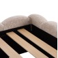ΚΡΕΒΑΤΙ ΔΙΠΛΟ MARIUS HM759.03 ΜΠΕΖ CHENILLE ΥΦΑΣΜΑ-- ΓΙΑ ΣΤΡΩΜΑ 160x200εκ