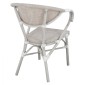 ΠΟΛΥΘΡΟΝΑ ΑΛΟΥΜΙΝΙΟΥ CLAY BAMBOO LOOK ΓΚΡΙ ΠΑΤΙΝΑ ΜΕ TEXTLINE HM5108 57x57x83cm