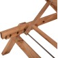 ΞΑΠΛΩΣΤΡΑ ΕΠΑΓΓΕΛΜΑΤΙΚΗ JULES HM11431.03 ΦΥΣΙΚΗ ΑΠΟ ΞΥΛΟ ΕΛΑΤΗΣ 72x196x29-84 εκ.