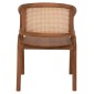 ΠΟΛΥΘΡΟΝΑ ΜΑΣΙΦ ΞΥΛΟ ΤEAK & RATTAN ΠΛΑΤΗ ΦΥΣΙΚΟ 57x62x83Υεκ.HM9402.01