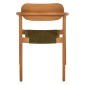 ΠΟΛΥΘΡΟΝΑ OSLO HM9636.05 ΞΥΛΟ TEAK ΦΥΣΙΚΟ & ΠΡΑΣΙΝΟ ΣΧΟΙΝΙ 55x54x80Yεκ.
