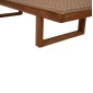 ΞΑΠΛΩΣΤΡΑ PATRON HM5993 TEAK ΞΥΛΟ ΚΑΙ ΣΧΟΙΝΙ VIRO ΣΕ ΠΛΕΞΗ WICKER 191x65x86Yεκ.