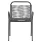 ΠΟΛΥΘΡΟΝΑ ΕΞ.ΧΩΡΟΥ AVRIL HM5968.01 ΜΕΤΑΛΛΟ ΚΑΙ ΣΥΝΘ.RATTAN ΣΕ ΓΚΡΙ 54,5x56x78Υεκ.
