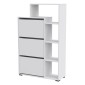 ΠΑΠΟΥΤΣΟΘΗΚΗ ROBBEN HM18189.01 ΜΕΛΑΜΙΝΗ ΣΕ ΛΕΥΚΟ 90x30x143Υεκ.