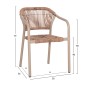 ΠΟΛΥΘΡΟΝΑ ΑΛΟΥΜΙΝΙΟΥ LUCCI HM6266.02 MOKA ΣΚΕΛΕΤΟΣ-P.E.RATTAN ΦΥΣΙΚΟ 58x56x79Υεκ