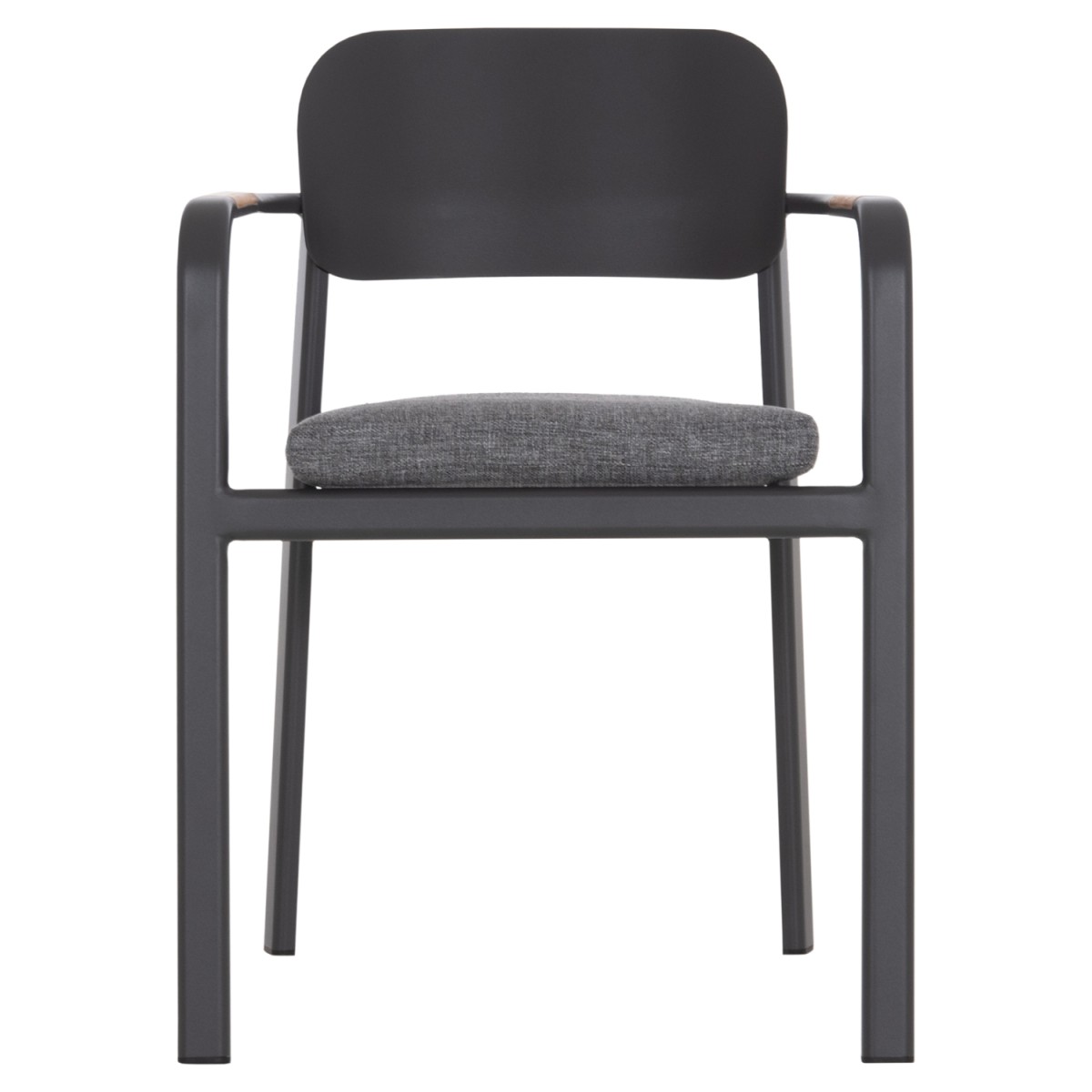 ΠΟΛΥΘΡΟΝΑ ΤΡΑΠΕΖΑΡΙΑΣ ELARA HM6414.01 ΓΚΡΙ ΑΛΟΥΜΙΝΙΟ-OLEFIN--ΞΥΛΟ TEAK 56x62x78Υεκ.