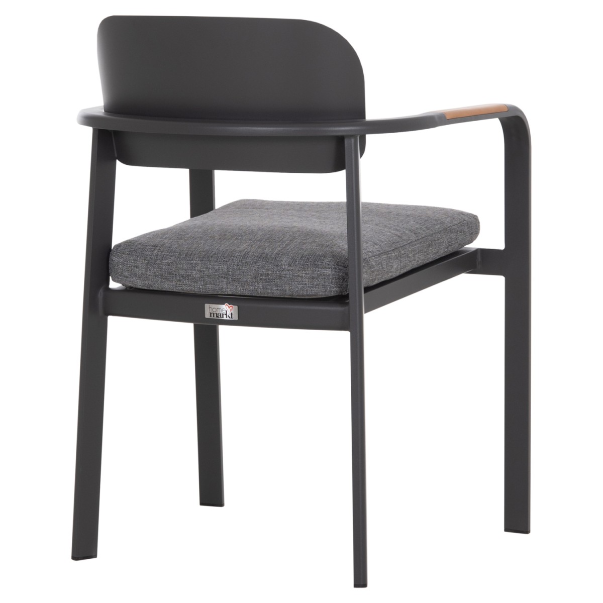 ΠΟΛΥΘΡΟΝΑ ΤΡΑΠΕΖΑΡΙΑΣ ELARA HM6414.01 ΓΚΡΙ ΑΛΟΥΜΙΝΙΟ-OLEFIN--ΞΥΛΟ TEAK 56x62x78Υεκ.