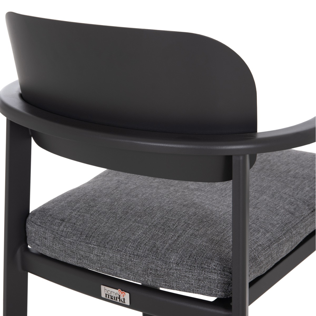 ΠΟΛΥΘΡΟΝΑ ΤΡΑΠΕΖΑΡΙΑΣ ELARA HM6414.01 ΓΚΡΙ ΑΛΟΥΜΙΝΙΟ-OLEFIN--ΞΥΛΟ TEAK 56x62x78Υεκ.