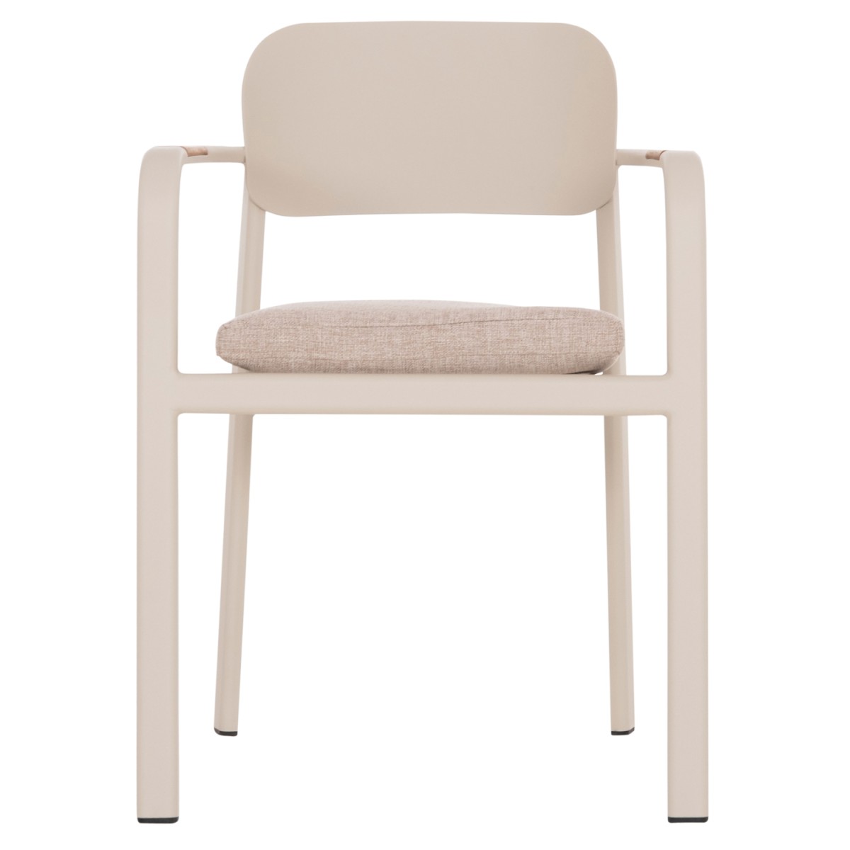 ΠΟΛΥΘΡΟΝΑ ΤΡΑΠΕΖΑΡΙΑΣ ELARA HM6414.05 ΜΠΕΖ ΑΛΟΥΜΙΝΙΟ-OLEFIN--ΞΥΛΟ TEAK 56x62x78Υεκ.