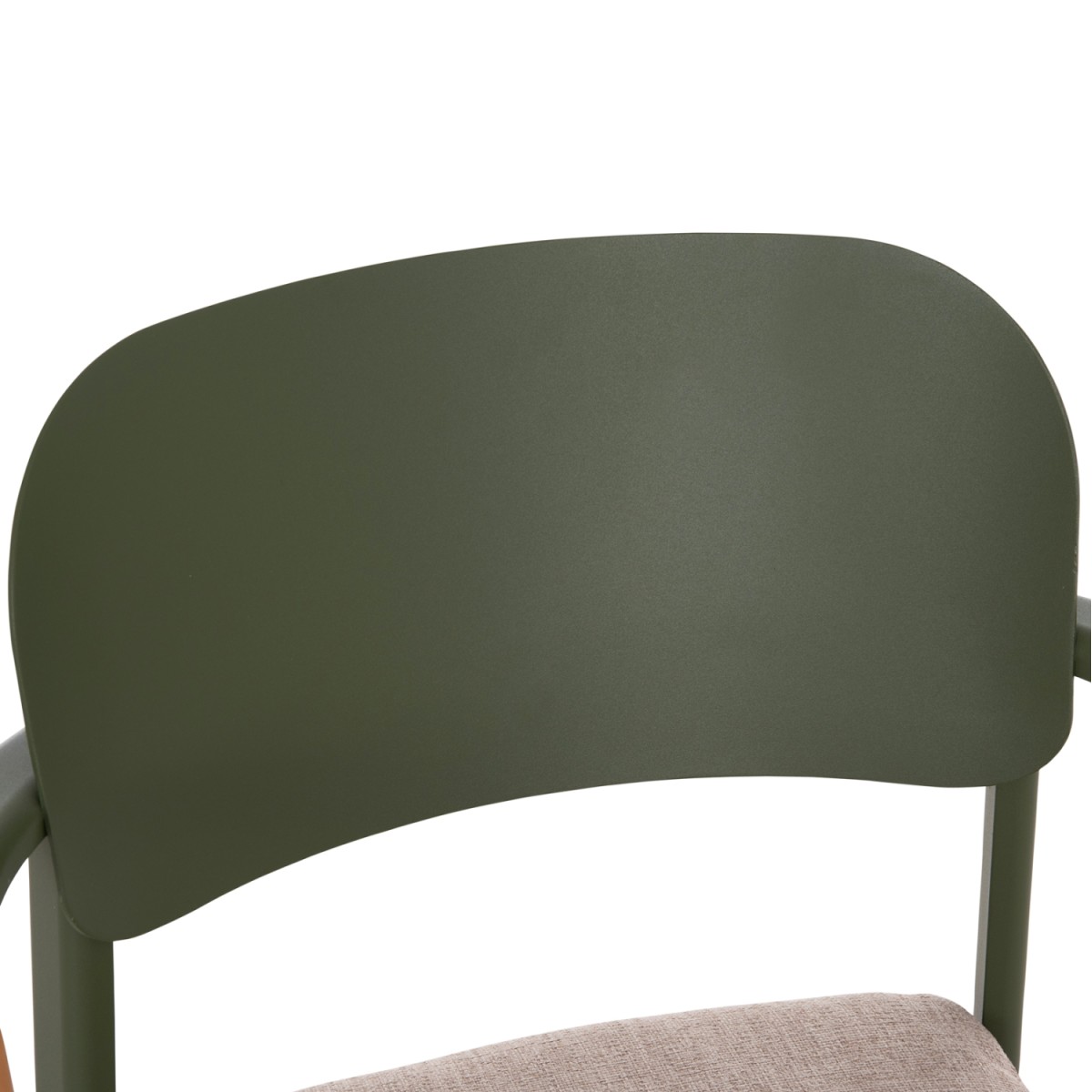 ΠΟΛΥΘΡΟΝΑ ΤΡΑΠΕΖΑΡΙΑΣ ELARA HM6414.06 ΠΡΑΣΙΝΟ ΑΛΟΥΜΙΝΙΟ-ΜΠΕΖ OLEFIN--TEAK 56x62x78Υεκ