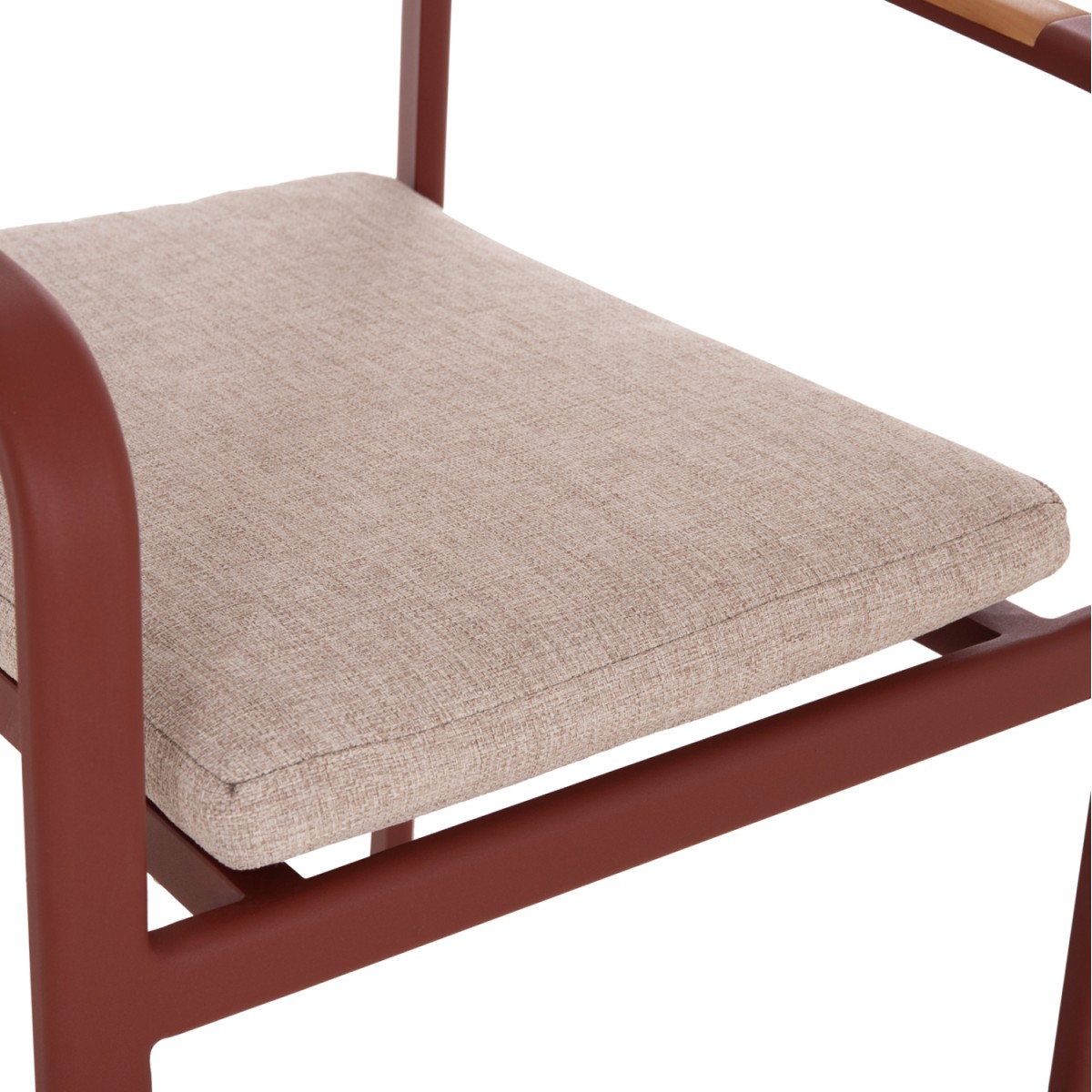 ΠΟΛΥΘΡΟΝΑ ΤΡΑΠΕΖΑΡΙΑΣ ELARA HM6414.07 ΚΕΡΑΜΙΔΙ ΑΛΟΥΜΙΝΙΟ-ΜΠΕΖ OLEFIN--TEAK 56x62x78Υεκ