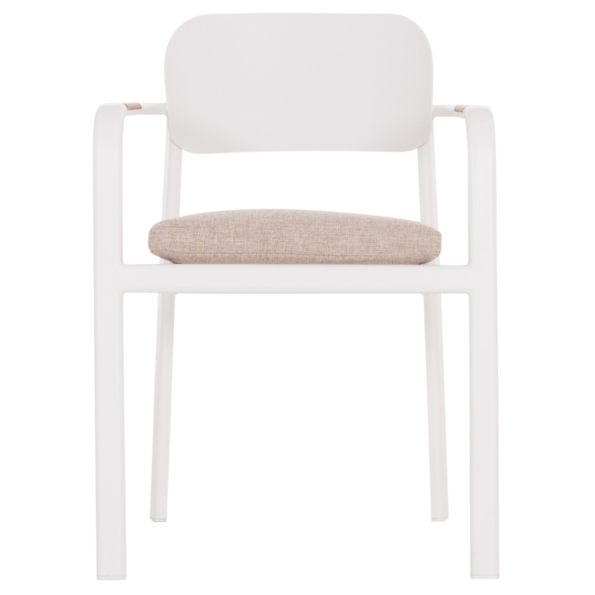 ΠΟΛΥΘΡΟΝΑ ΤΡΑΠΕΖΑΡΙΑΣ ELARA HM6414.02 ΛΕΥΚΟ ΑΛΟΥΜΙΝΙΟ-ΜΠΕΖ OLEFIN--TEAK 56x62x78Υεκ