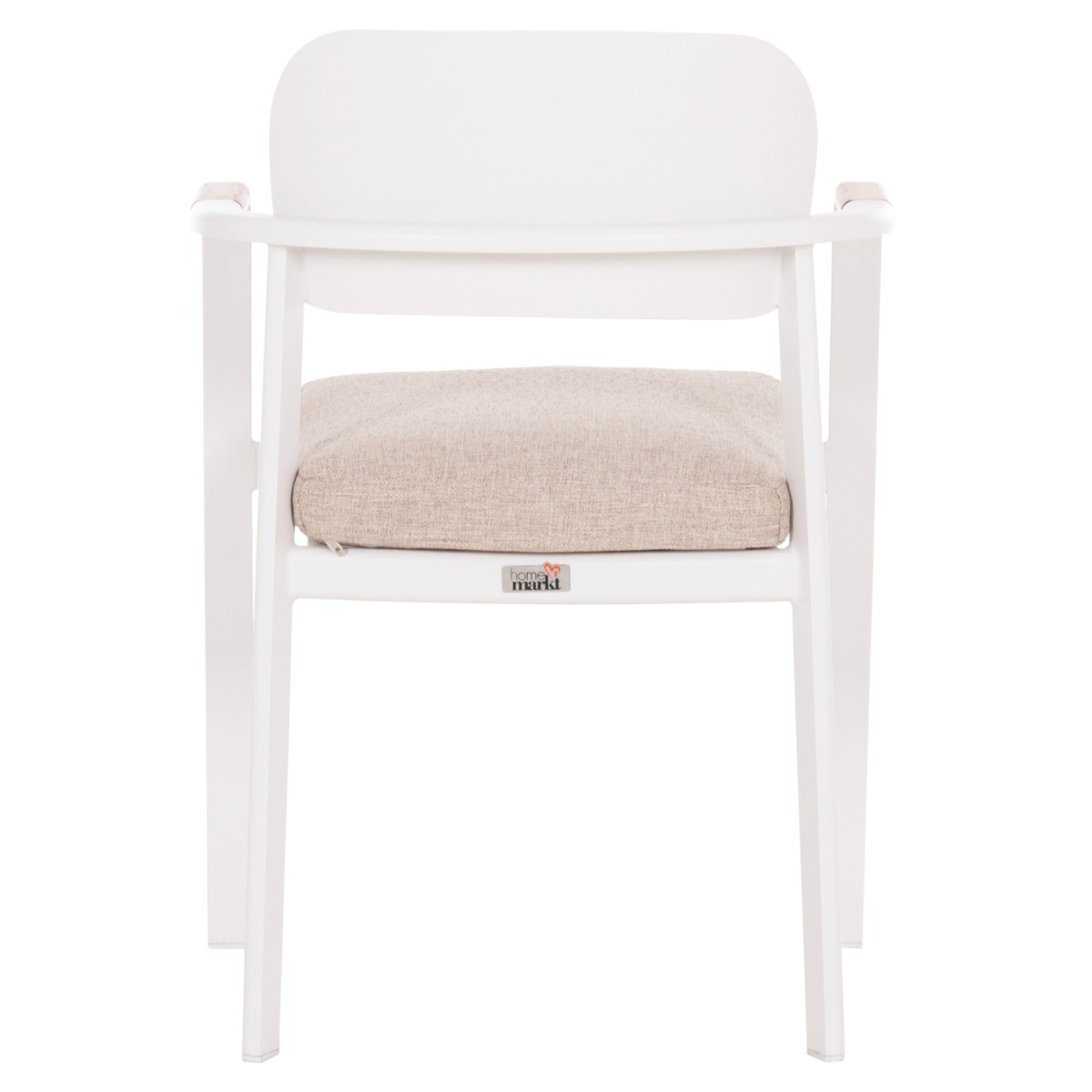 ΠΟΛΥΘΡΟΝΑ ΤΡΑΠΕΖΑΡΙΑΣ ELARA HM6414.02 ΛΕΥΚΟ ΑΛΟΥΜΙΝΙΟ-ΜΠΕΖ OLEFIN--TEAK 56x62x78Υεκ