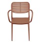 ΠΟΛΥΘΡΟΝΑ ΤΡΑΠΕΖΑΡΙΑΣ HILLIARD HM6644.08 ΑΛΟΥΜΙΝΙΟ ΣΕ TERRACOTTA 58x52x78Υεκ