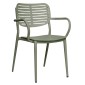 ΠΟΛΥΘΡΟΝΑ ΤΡΑΠΕΖΑΡΙΑΣ HILLIARD HM6644.07 ΑΛΟΥΜΙΝΙΟ ΣΕ OLIVE GREEN 58x52x78Υεκ