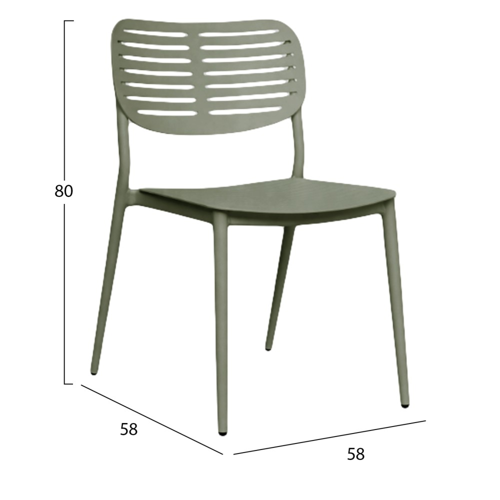 ΚΑΡΕΚΛΑ ΤΡΑΠΕΖΑΡΙΑΣ HILLIARD HM6645.07 ΑΛΟΥΜΙΝΙΟ OLIVE GREEN 46x54x78Υεκ