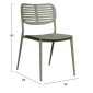 ΚΑΡΕΚΛΑ ΤΡΑΠΕΖΑΡΙΑΣ HILLIARD HM6645.07 ΑΛΟΥΜΙΝΙΟ OLIVE GREEN 46x54x78Υεκ