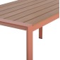 ΤΡΑΠΕΖΙ ΕΞΩΤ.ΧΩΡΟΥ GOYA HM6059.08 ΑΛΟΥΜΙΝΙΟ ΣE TERRACOTTA & POLYWOOD 160X80Χ75Υεκ.