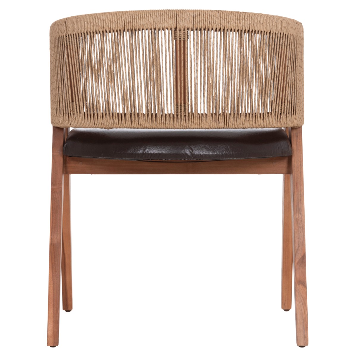 ΠΟΛΥΘΡΟΝΑ ΤΡΑΠΕΖΑΡΙΑΣ BRANN HM18238.11 ΞΥΛΟ ΤΕΑΚ-ΚΑΦΕ PU-ΣΧΟΙΝΙ 60x67x76Υεκ.