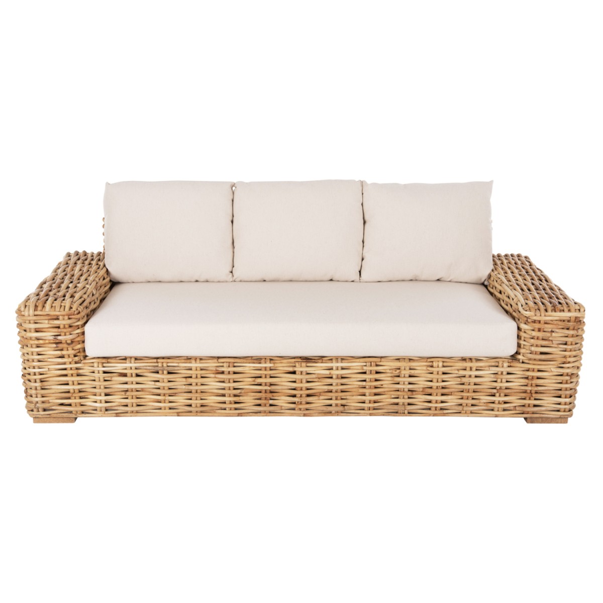 ΚΑΝΑΠΕΣ ΤΡΙΘΕΣΙΟΣ ΕΞ.ΧΩΡΟΥ TROPEL HM9808 ΞΥΛΟ MANGO-RATTAN ΦΥΣΙΚΟ-ΛΕΥΚΑ ΜΑΞΙΛΑΡΙΑ 216x88x85Υεκ