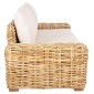ΚΑΝΑΠΕΣ ΤΡΙΘΕΣΙΟΣ ΕΞ.ΧΩΡΟΥ TROPEL HM9808 ΞΥΛΟ MANGO-RATTAN ΦΥΣΙΚΟ-ΛΕΥΚΑ ΜΑΞΙΛΑΡΙΑ 216x88x85Υεκ