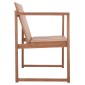 ΠΑΓΚΑΚΙ ΚΗΠΟΥ 2ΘΕΣΙΟ VED HM18124 ΞΥΛΟ TEAK--ΦΥΣΙΚΟ ΧΡΩΜΑ 130x60x86Υεκ.